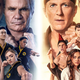A poster of Netflix's fourth season of Cobra Kai, showing the main cast in various karate poses.